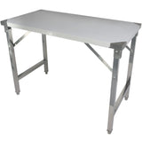 Folding Stainless Steel Work Table 1200x600x850mm |  Fw4187660