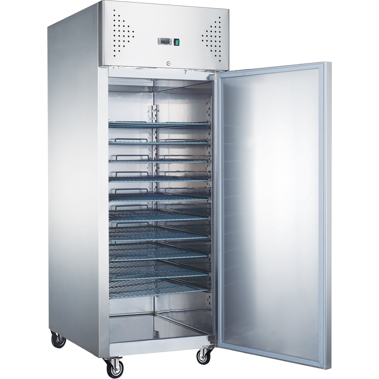 852lt Commercial Ice Cream Freezer Stainless Steel Upright Cabinet Single Door 800x600mm Ventilated Cooling |  G6080