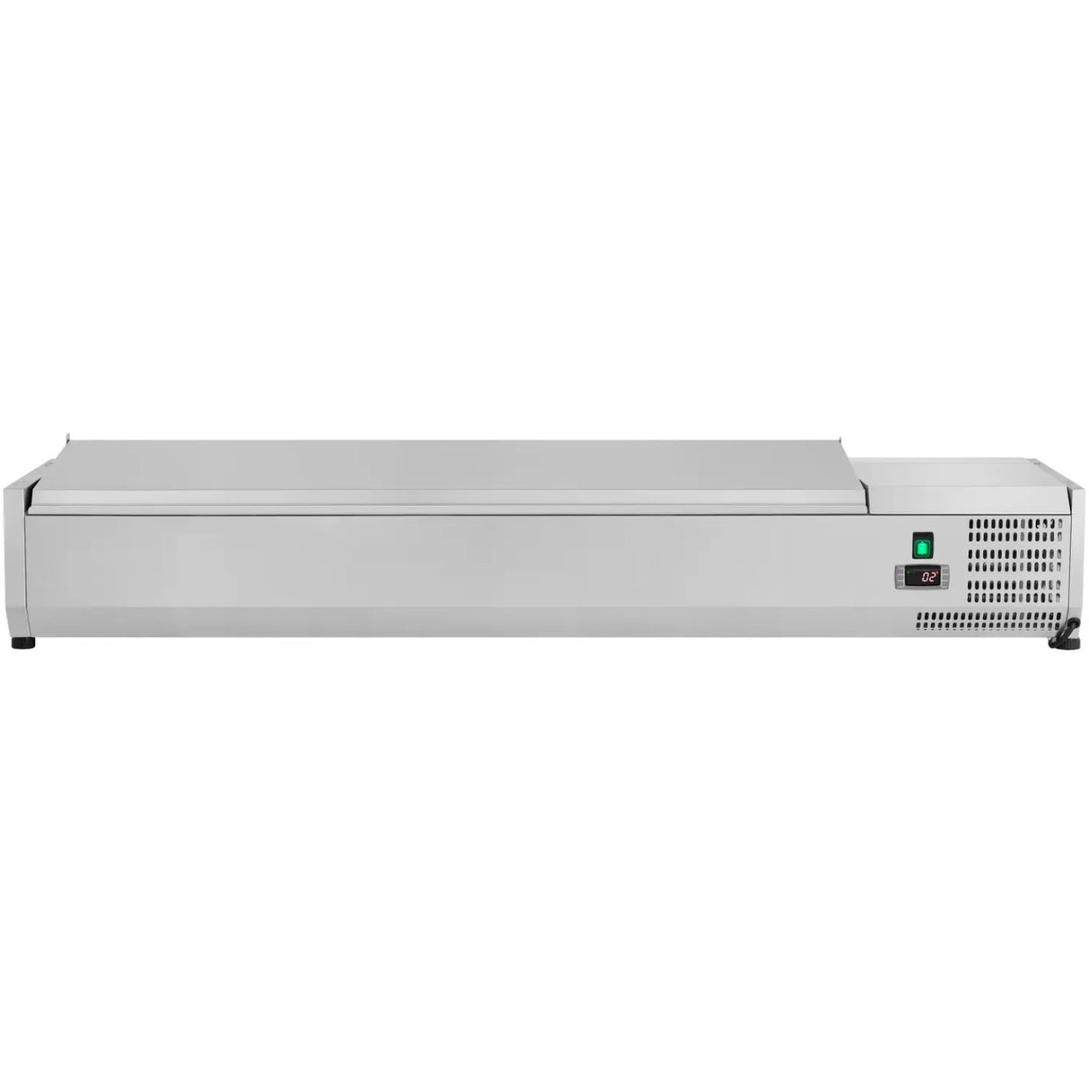 Refrigerated Servery Prep Top 1600mm 7x Gn1/3 Stainless Steel Lid |  Thvd1600/380