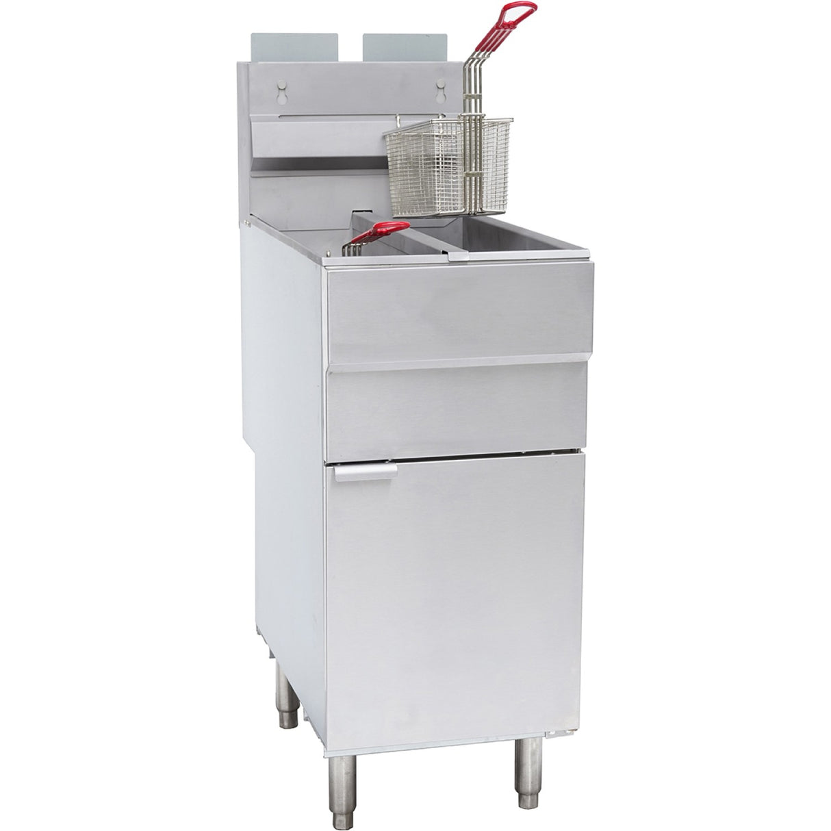 Professional Free Standing Fryer Natural Gas Twin Tank 2x12 Litres 35k W |  Gf120 T