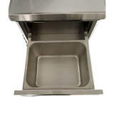 141063 - Stainless Steel Work Table Cabinet with 2 x 3 Drawers + Upstand 1000 mm Wide