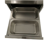 141063 - Stainless Steel Work Table Cabinet with 2 x 3 Drawers + Upstand 1000 mm Wide