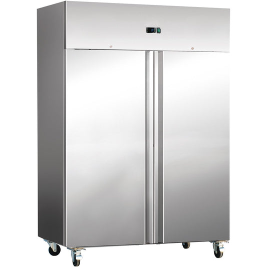B GRADE 1476lt Commercial Freezer Stainless steel Upright cabinet Twin door GN2/1 Ventilated cooling |  THL1410BT B GRADE