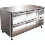 Commercial Refrigerated Counter 4 drawers Depth 700mm |  THP2140TN