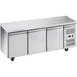 Commercial Freezer counter Ventilated 3 doors Depth 700mm |  THP3100BT