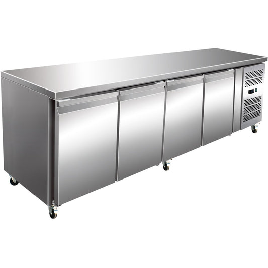 Commercial Refrigerated Counter 4 doors Depth 700mm |  GN4100TN