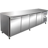 Commercial Refrigerated Counter 4 Doors Depth 700mm |  Thp4100 Tn650 H