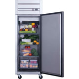 600lt Commercial Upright Refrigerator Single Door Stainless Steel |  GN70AR