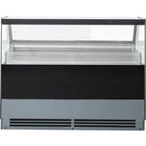 Serve Over Deli Counter Black Front Straight Glass Front Width 1800mm | Gn1800 Ck2 Black