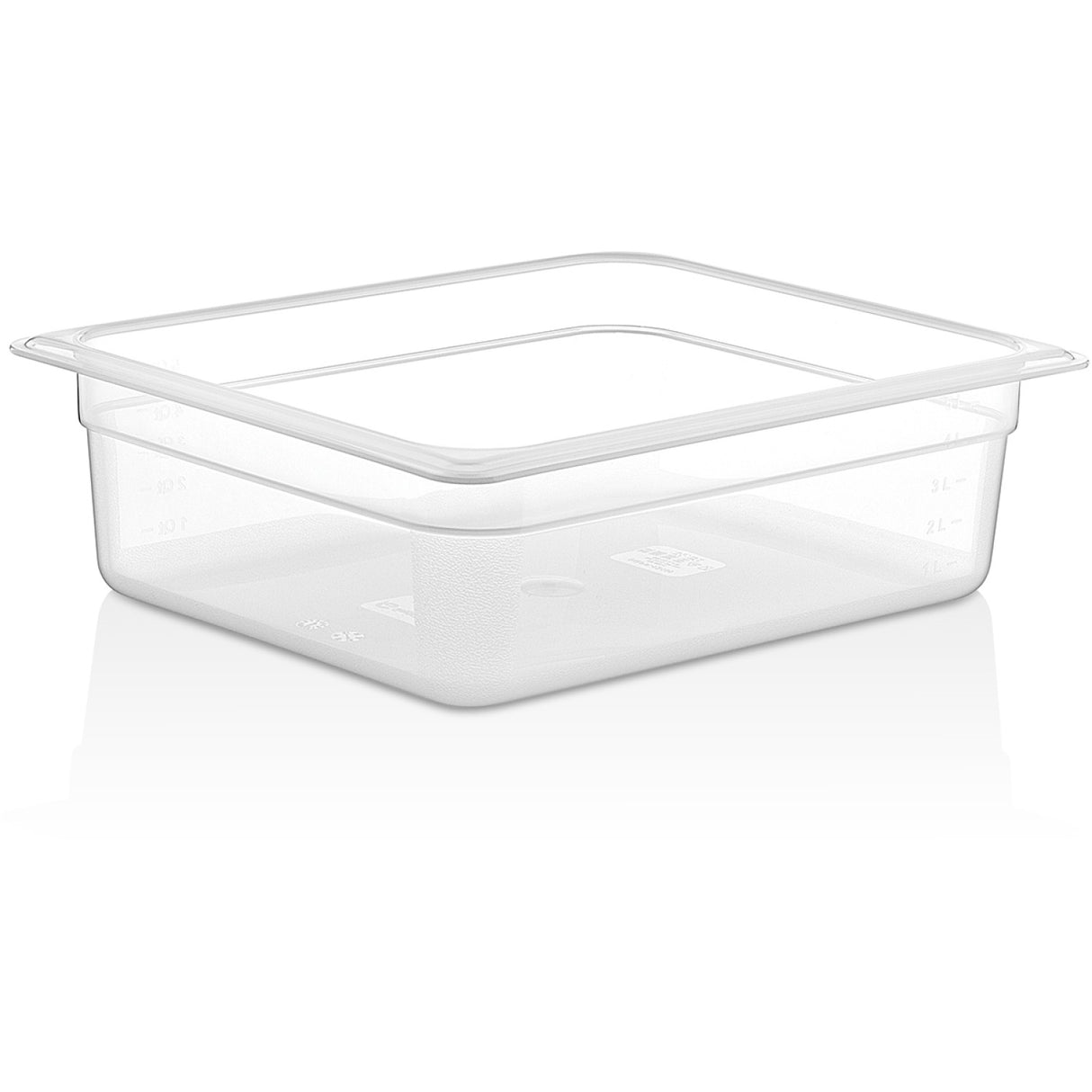 Polypropylene Gastronorm Pan GN1/2 Depth 100mm Clear 5 litres |  GNPP12100