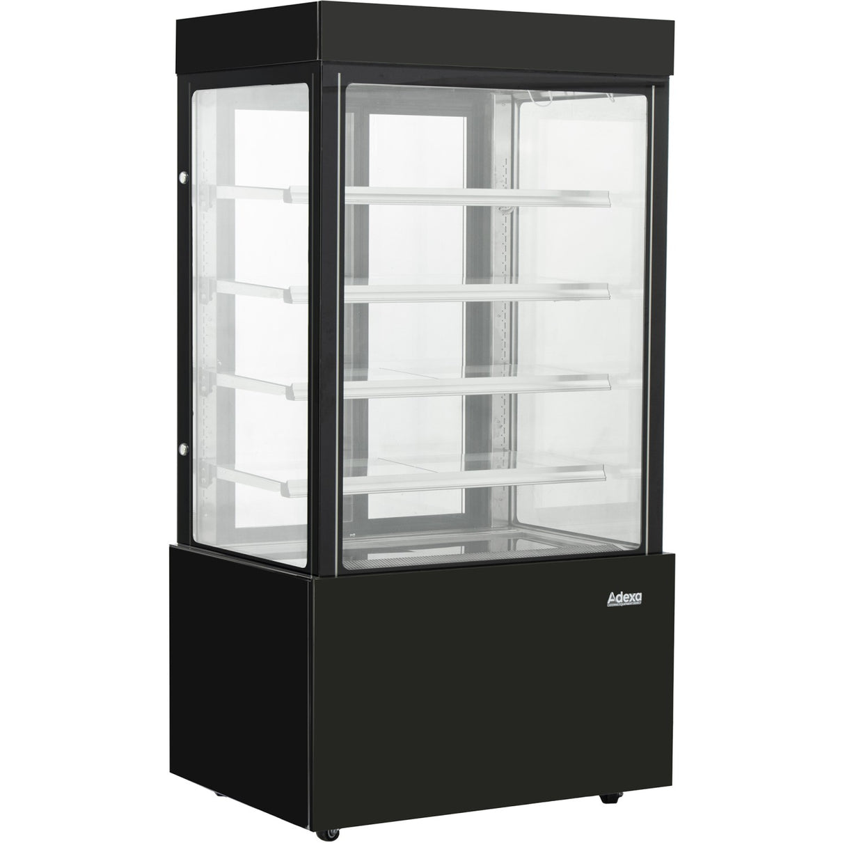 Cake Counter 1200x740x1900mm 4 Shelves Led Black | Gn1200 Smblack