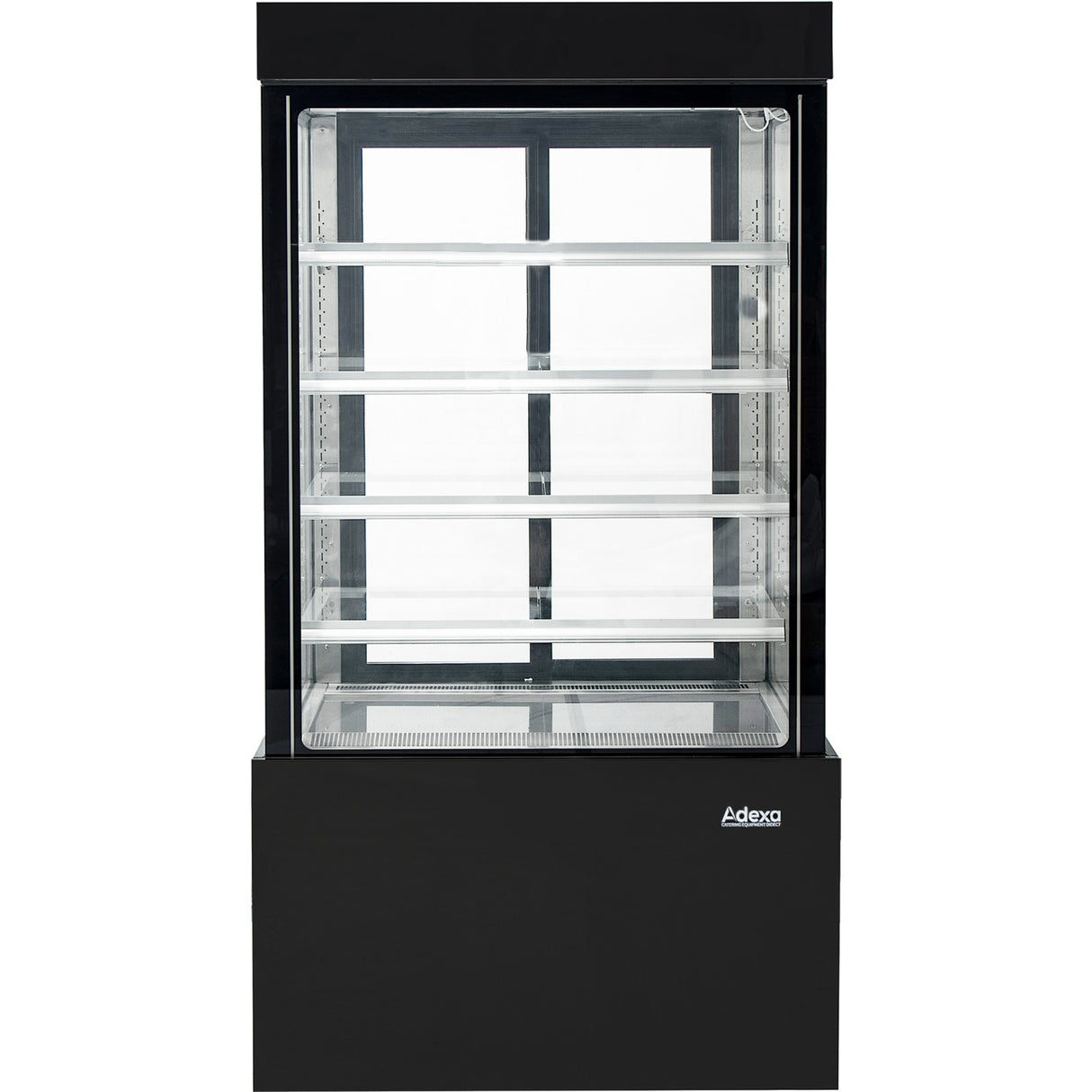 Cake Counter 1200x740x1900mm 4 Shelves Led Black | Gn1200 Smblack