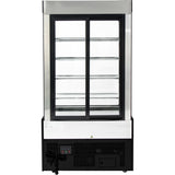 Cake Counter 1200x740x1900mm 4 Shelves Led Black | Gn1200 Smblack
