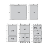 301065 - Stainless Steel Perforated Gastronorm Pan GN 1/1 Depth 100mm (1 box/6 units)