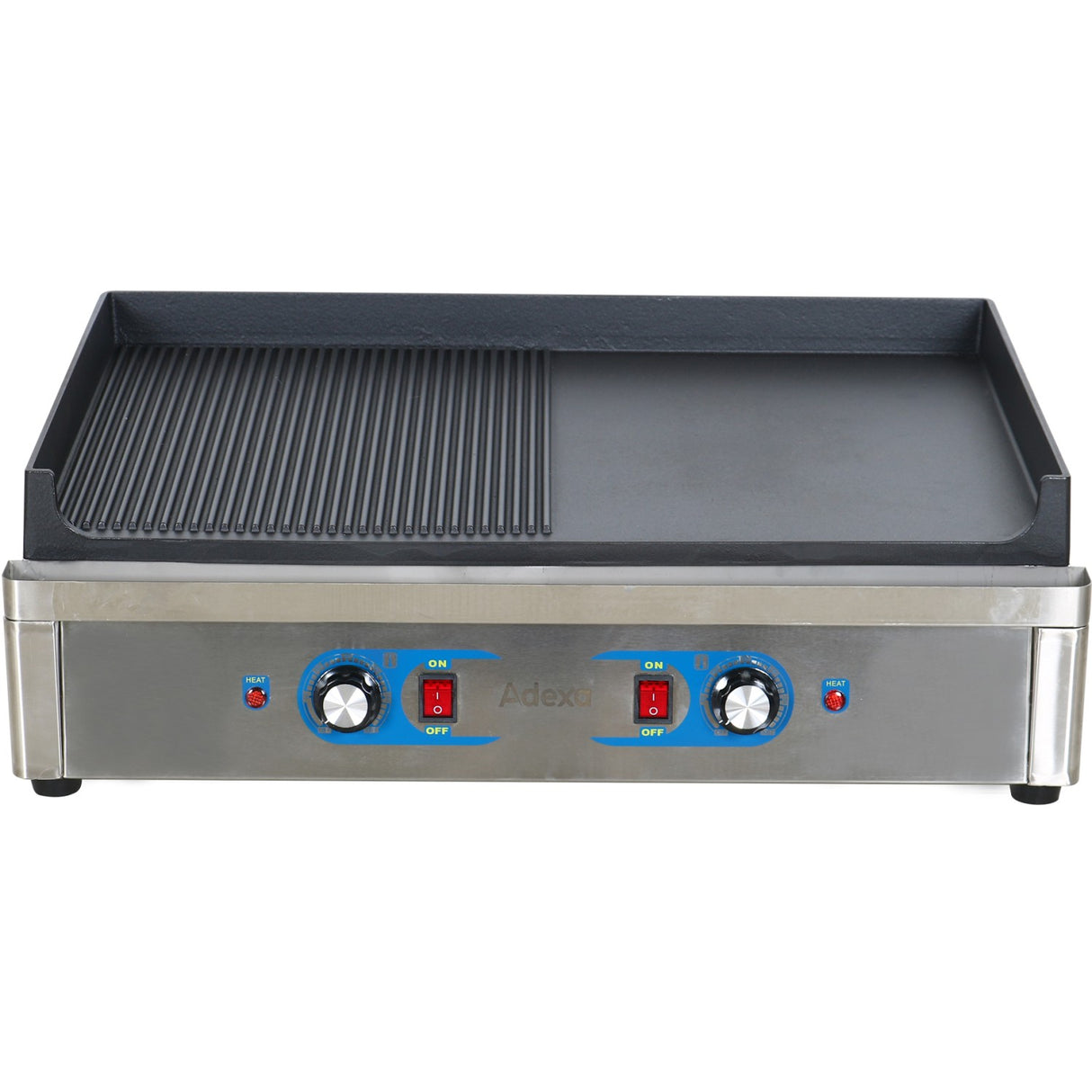 Professional Grill Electric 2 Zones 4.6k W Smooth/Ribbed Cast Iron Top | Gp7050 Egw