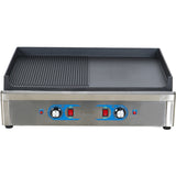 Professional Grill Electric 2 Zones 4.6k W Smooth/Ribbed Cast Iron Top | Gp7050 Egw