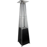 Glass Tube Pyramid Patio Heater Gas Black | Gpt26