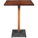 Rustic Bar Table Walnut Top 600x600mm Indoors |  GS10143BAR24