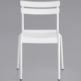 Bistro Side Chair Aluminium Indoors &Amp; Outdoors White |  Gs60859 W