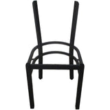 Black Steel Chair Frame For Curved Backrest |  Gs6 V5 Frameblack