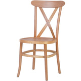 Beech Wood Tuscan Dining Chair Cross Back |  Gs90008