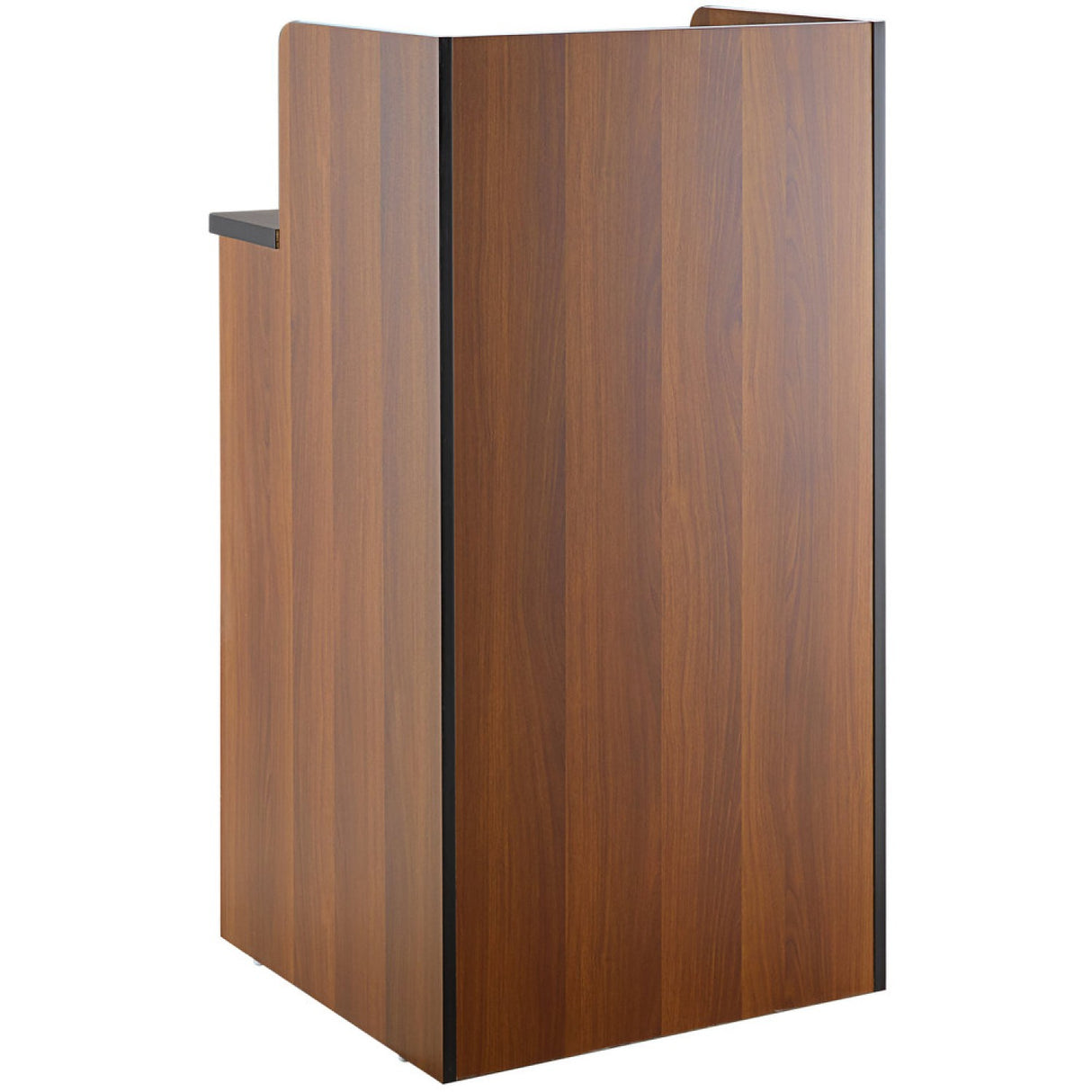 Waste Bin Enclosure Cabinet With Drop Hole And Tray Shelf 625x605x1210mm Walnut | Gslj0003 W