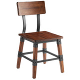 Rustic Style Dining Chair Antique Walnut |  Gsw0236