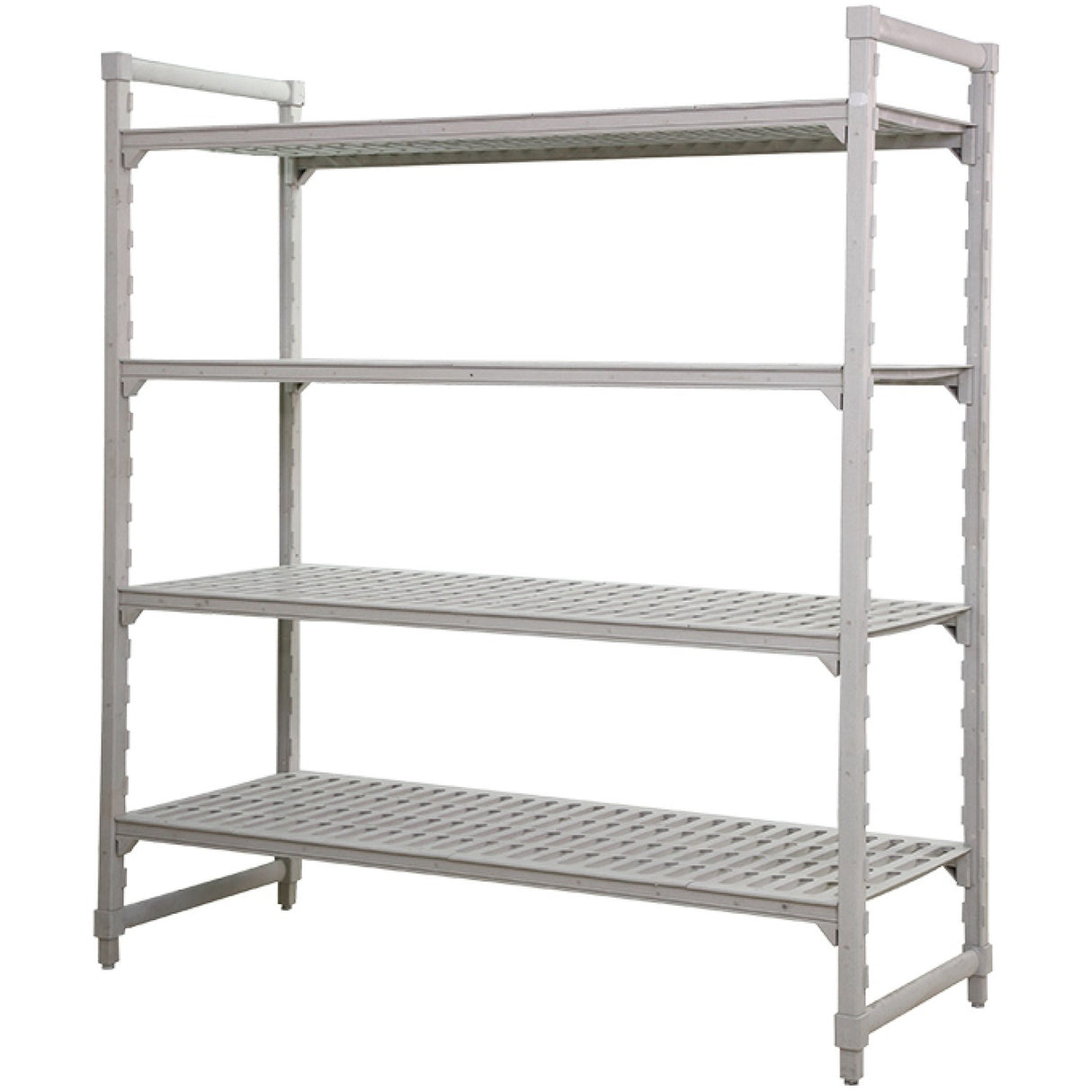 Multifunction 4 Tier Shelving Unit Grey Polypropylene (Pp) 1220×460×1796mm | Gzfh1510