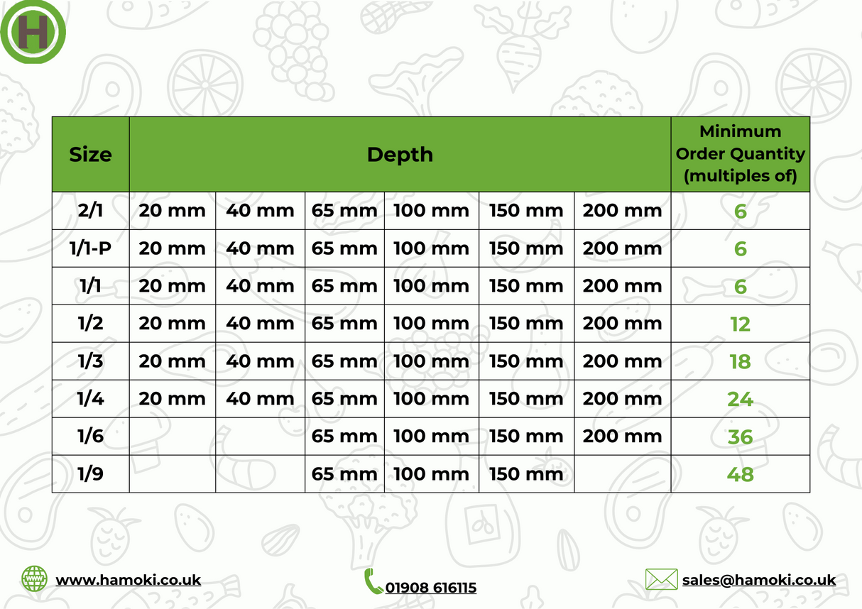 301067 - Stainless Steel Perforated Gastronorm Pan GN 1/1 Depth 200mm (1 box/6 units)