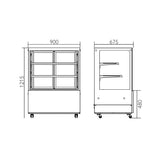 251014 - Commercial Cake Display Fridge & Counters - HA-900Z