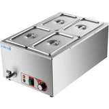 Commercial Bain Marie With Drain Tap 4x Gn1/4 Including 4 Containers With Lid |  Hb4