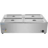 Commercial Xl Bain Marie With Drain Tap 4x Gn1/1 1100x700x280mm | Hb4 Xl