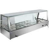 Display Bain Marie Countertop 6xGN1/1 150mm |  HBM214