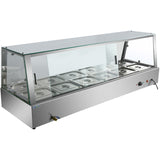 Display Bain Marie Countertop 6x Gn1/1 150mm |  Hbm214