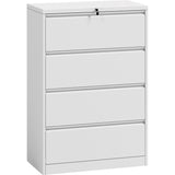 Professional Filing Cabinet 4 Drawer 900x460x1315mm White | Hdkl04