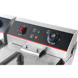 Commercial Fryer Double Electric 2x13 Litre 6k W Countertop | Hef132 V