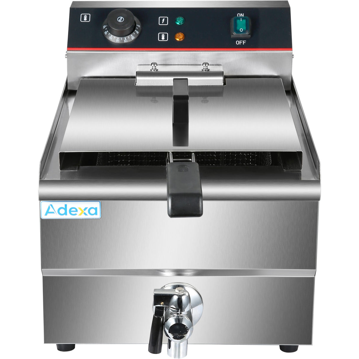 Commercial Fryer Single Electric 16 Litre 5k W Countertop Drainage Tap |  Hef161 V