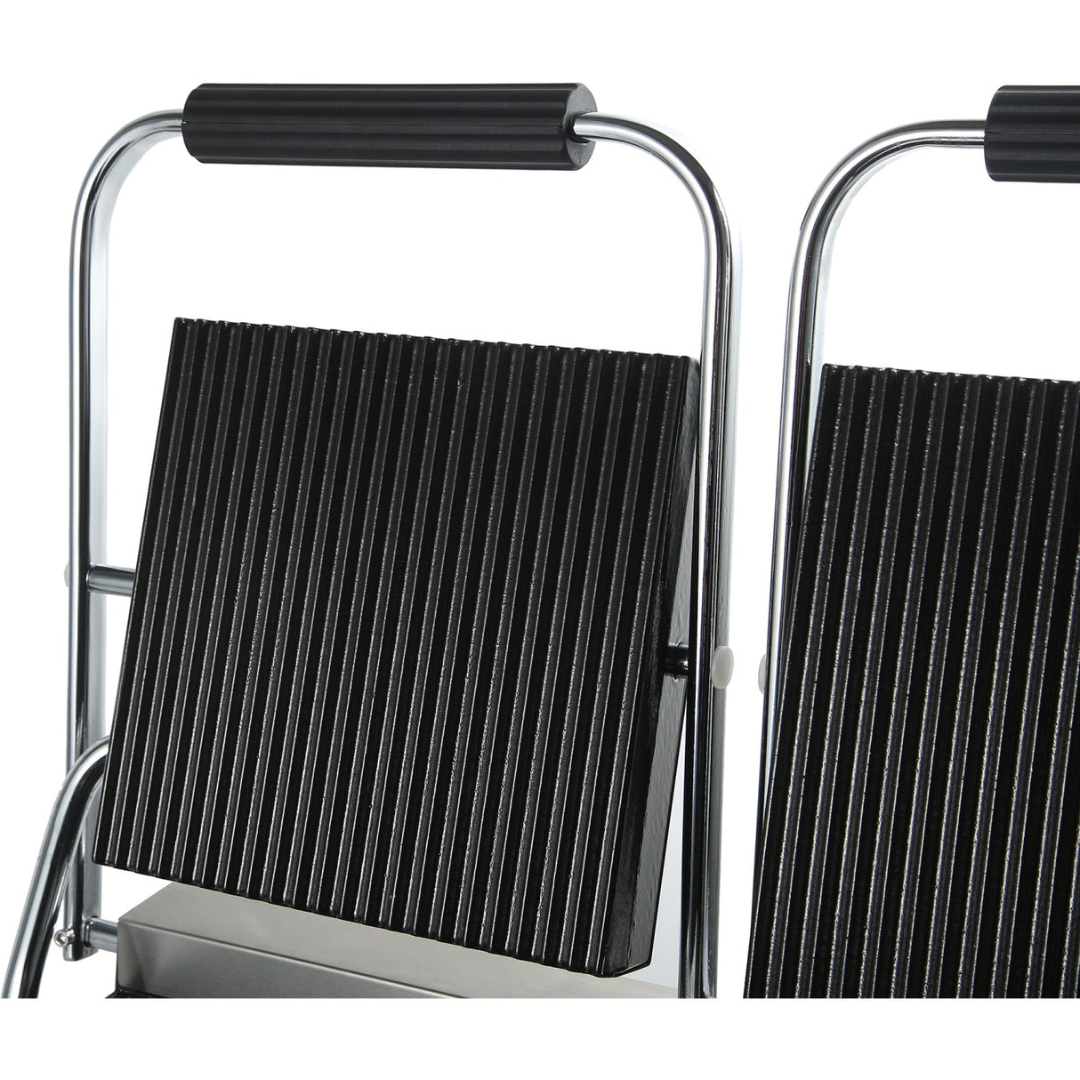 Heavy Duty Twin Panini Contact Grill Ribbed 3.6k W Dual Zone |  Heg813