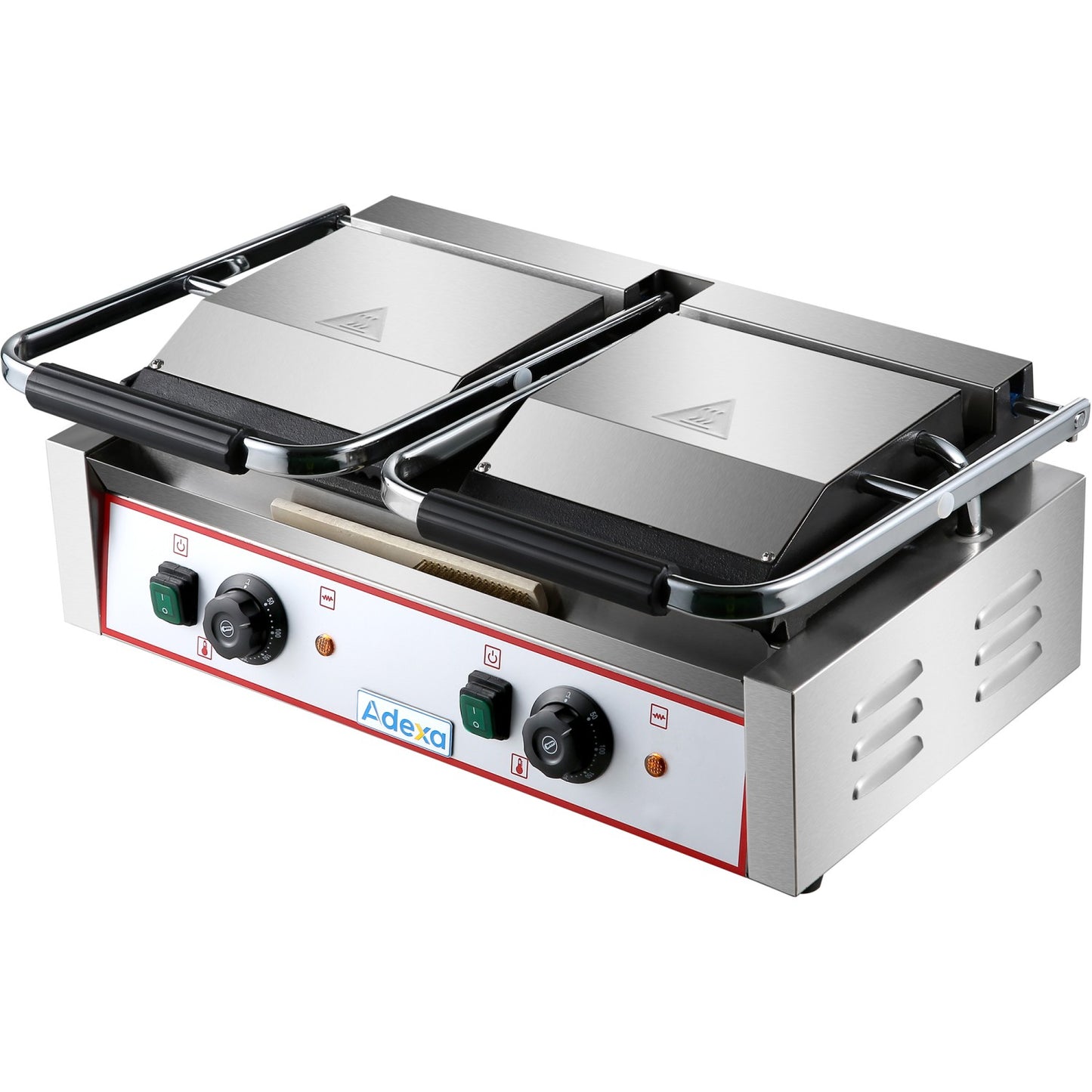 Heavy Duty Twin Panini Contact grill  Ribbed/Smooth 3.6kW Dual Zone |  HEG813A