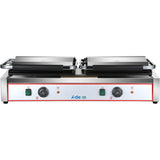 Heavy Duty Twin Xl Panini Contact Grill Smooth 4.4k W Dual Zone |  Heg813 Eb