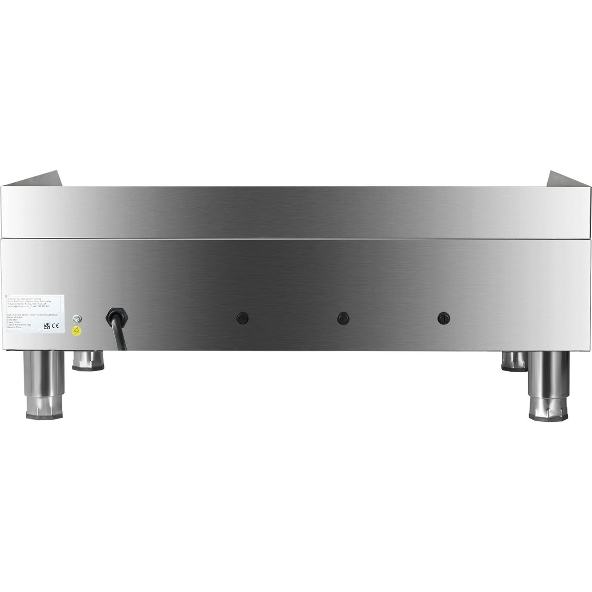 Commercial Griddle Smooth 915x620x360mm 12k W Electric |  Heg836