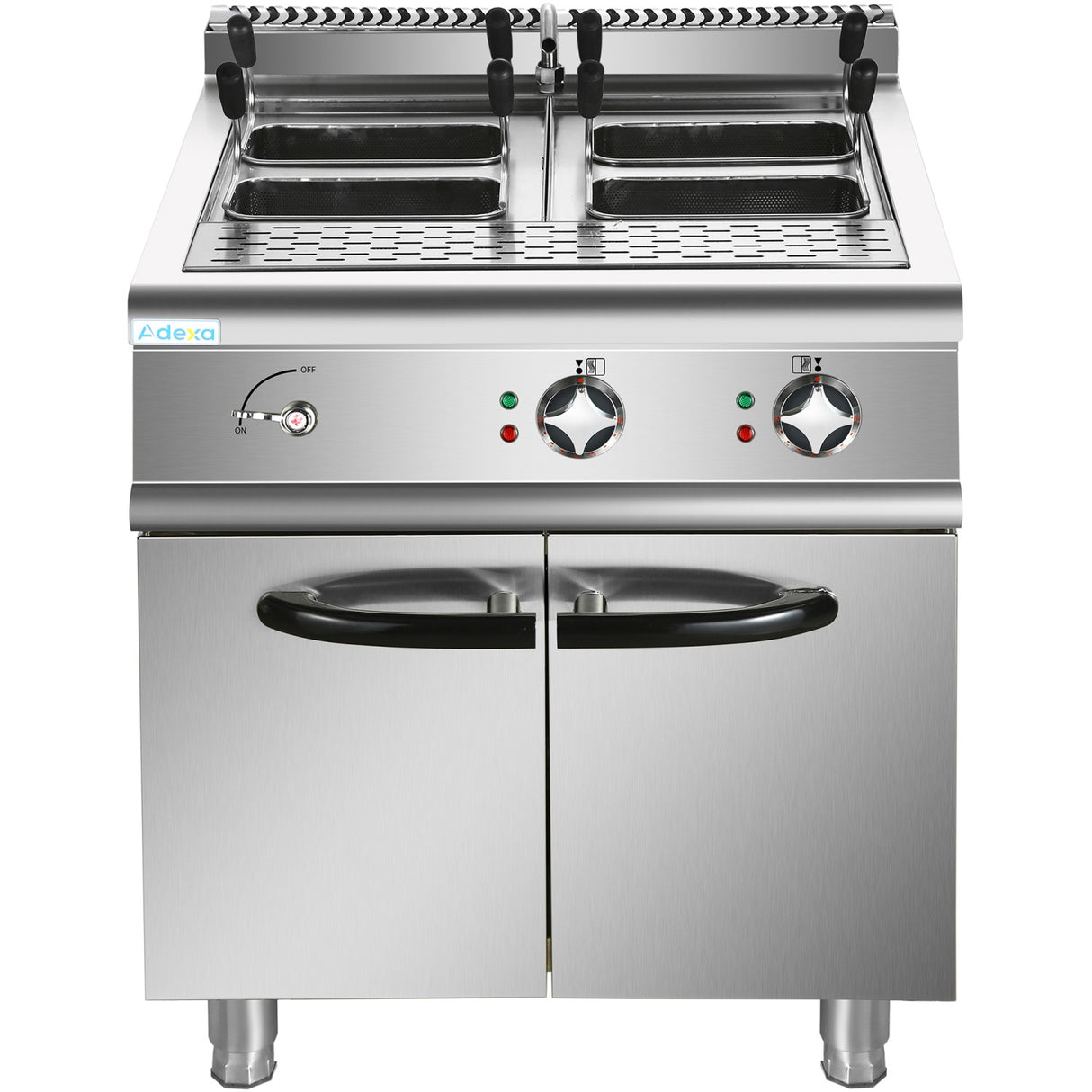 Professional Pasta Cooker 30 Litres Electric 12k W Floor Standing With Cabinet Base 700mm Depth | Hen715 A