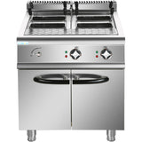 Professional Pasta Cooker 30 Litres Electric 12k W Floor Standing With Cabinet Base 700mm Depth | Hen715 A
