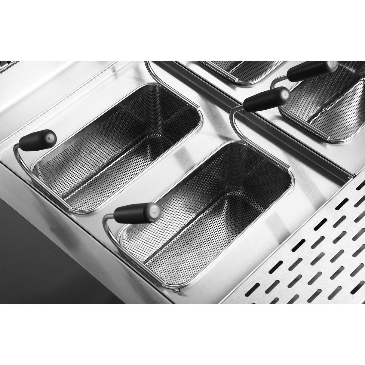 Professional Pasta Cooker 30 Litres Electric 12k W Floor Standing With Cabinet Base 700mm Depth | Hen715 A