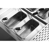 Professional Pasta Cooker 30 Litres Electric 12k W Floor Standing With Cabinet Base 700mm Depth | Hen715 A