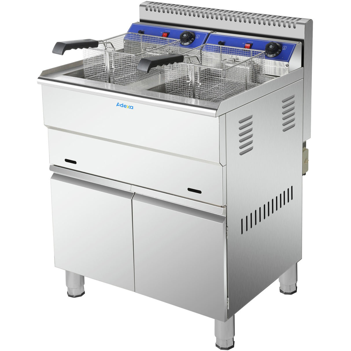Professional Twin Basket Free Standing Gas Fryer Twin Tank 36 Litres| Hgf182 C