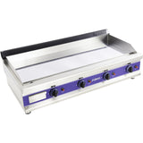 Commercial Gas Griddle Smooth 4 zone 12kW Table top |  HGT1100