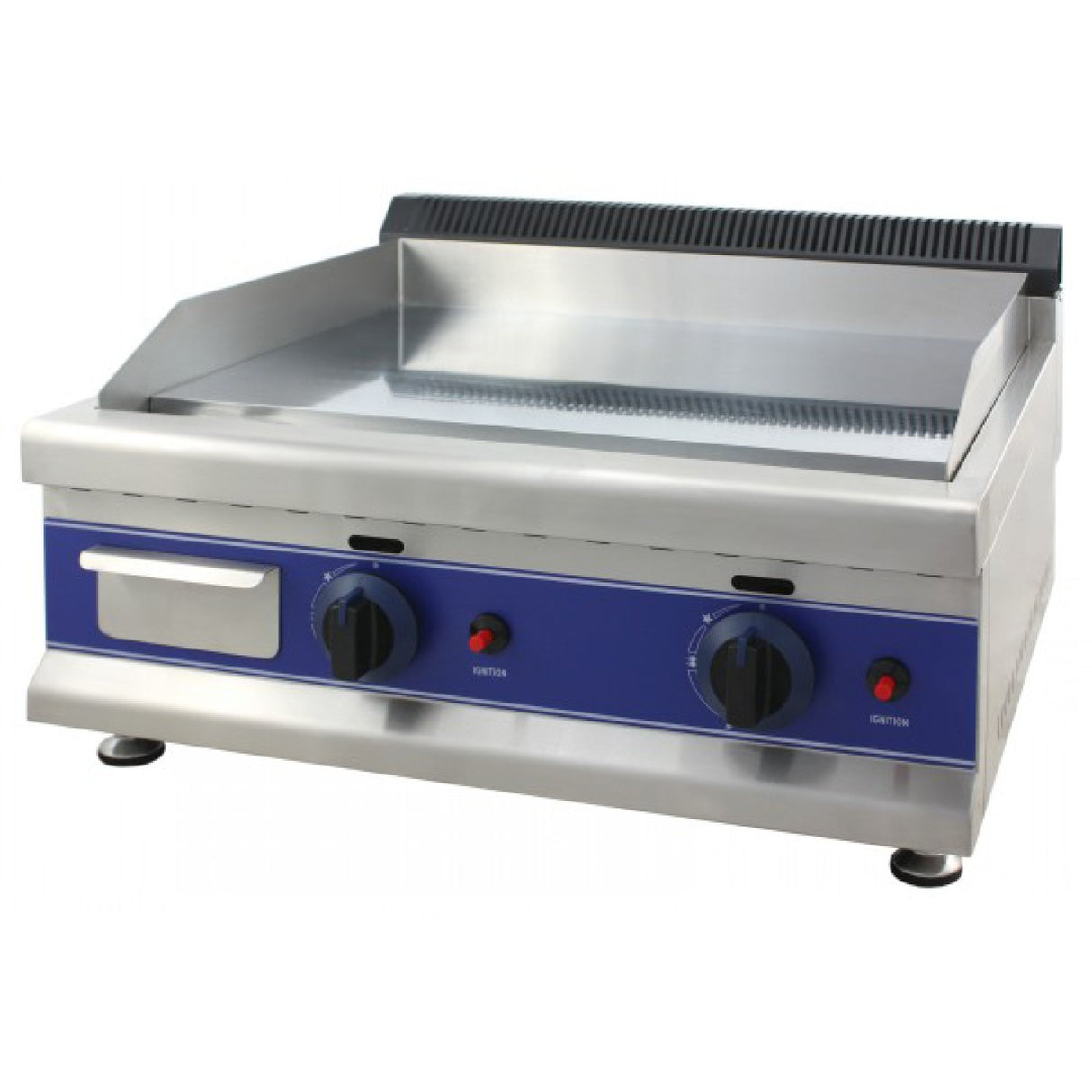 Commercial Gas Griddle Smooth 2 zone 6kW Table top |  HGT750