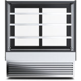 Display Merchandiser Fridge 1800mm wide with 3 shelves Black & Stainless steel |  HL1800B3