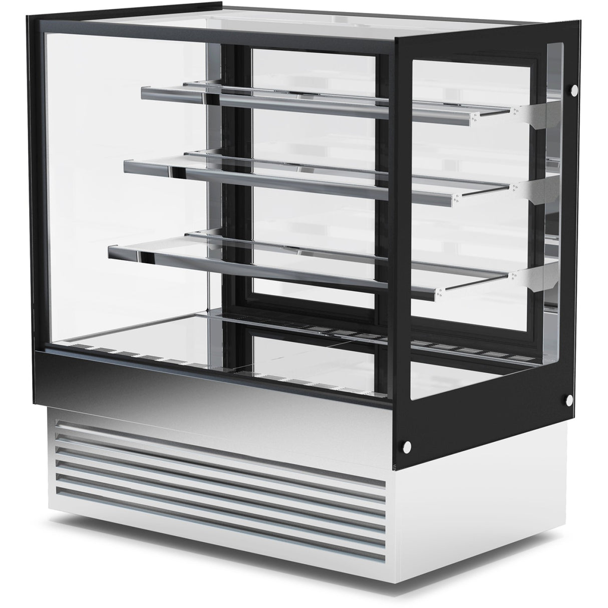 Display Merchandiser Fridge 370 Litres 3 Shelves Black &Amp; Stainless Steel |  Hl900 B3